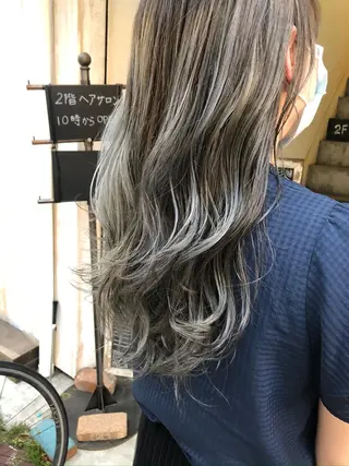 ロング カラー 舘野 太嘉宏のヘアスタイル