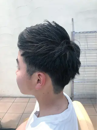 メンズ 地毛風ストレート ⚡️下ノ村柊斗⚡️のヘアスタイル