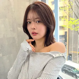 ミディアム LAVEL 代表 住吉　創のヘアスタイル