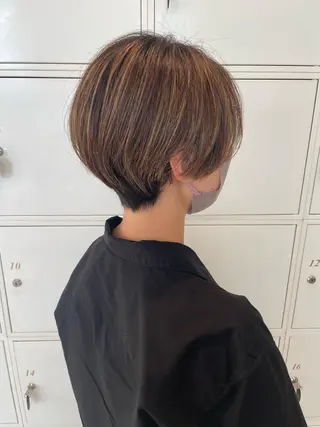 ショート カラー 鶴岡で縮毛矯正なら お任せ！ハヤシナオミのヘアスタイル