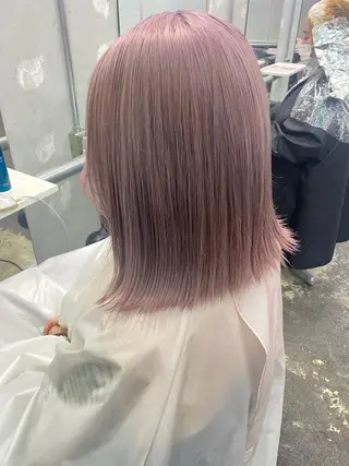 セミロング カラー 💗💗韓国レイヤー yu-ki💗💗のヘアスタイル