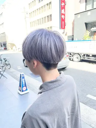 メンズ カラーブリーチ特化 石原勇希のヘアスタイル