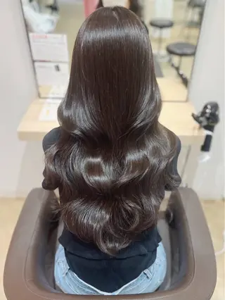 ロング カラー 柏原航世 艶カラーのヘアスタイル