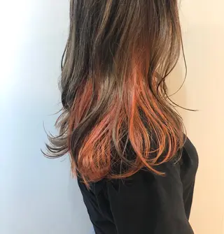 セミロング カラー 透明感カラー* レイヤー/清水大地のヘアスタイル