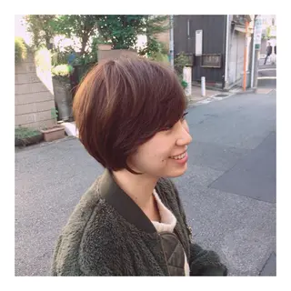 ショート カラー Mood hair salon所属・髪質改善.縮毛矯正 ×韓国ヘアyukiのヘアスタイル