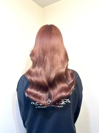 ロング カラー ブリーチ毛対応酸性 ストレート🌈サキのヘアスタイル