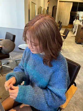 ミディアム カラー SIKI yuuna レイヤーカット🪽のヘアスタイル