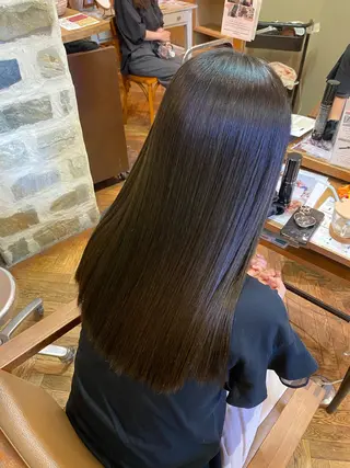 ロング カラー 透明感カラー/ 小顔カット/ミヅキのヘアスタイル