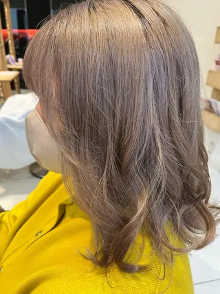 ミディアム カラー なつな/ 透明感カラーのヘアスタイル