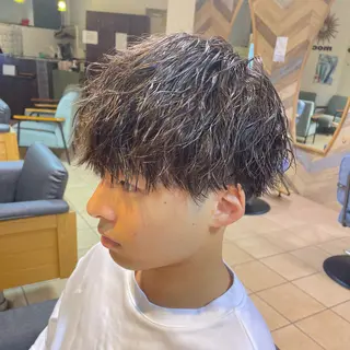 ショート パーマ メンズ すげ さやかのヘアスタイル