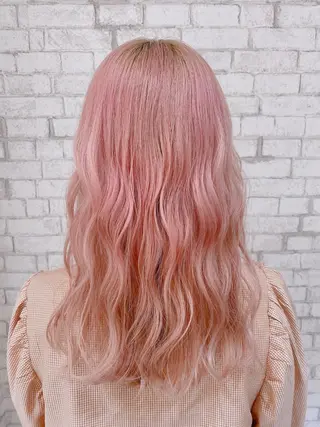 セミロング カラー ヘアアレンジ ブリーチなし艶カラー 東家のヘアスタイル