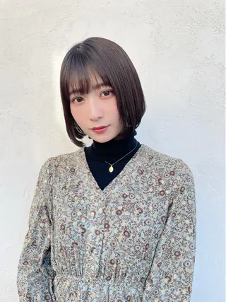 ショート カラー 顔周りカット× 髪質改善【リョウ】のヘアスタイル