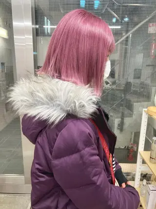 カラー 🌈ハイトーン/ボブ 長江理志🌈のヘアスタイル