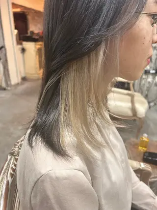 ミディアム カラー お任せヘア☘️☘️ 及川渚のヘアスタイル