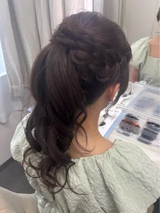 ロング ヘアアレンジ 🎀🫧 横浜美容師あかねのヘアスタイル