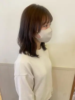 ミディアム カラー 🐺ウルフ/レイヤー 似合わせ‎🤍沙羅のヘアスタイル