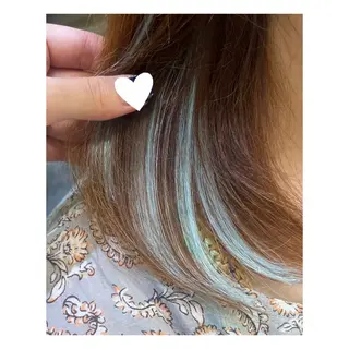 ミディアム 横浜/垢抜けカラー /ヘアメ/まこ💚のヘアスタイル