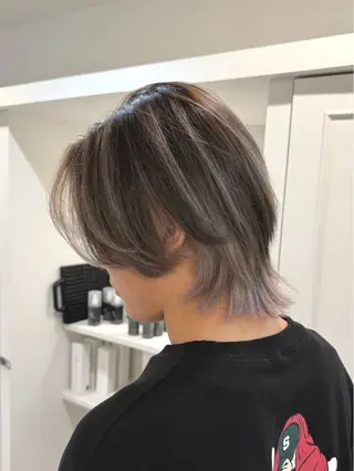 ショート カラー ヘアアレンジ メンズ SALOWIN京都河原町Suite店所属・外国人風レイヤー/ ハイトーンSHUのヘアスタイル