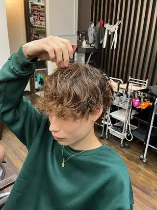 ミディアム 小村 敏司のヘアスタイル