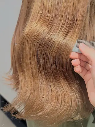 セミロング カラー 無料カットモデル/ セット/COCOKAのヘアスタイル