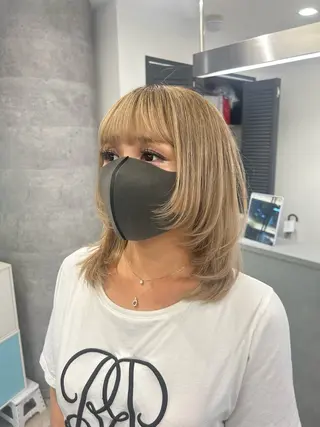 セミロング 🎀ハイトーン特化 konomi🎀のヘアスタイル