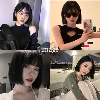 ショート pia/リサコ ボブ/縮毛のヘアスタイル