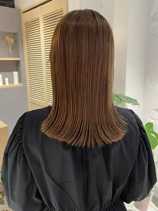 カラー ヘアアレンジ 透明感color 🥣suzunaのヘアスタイル