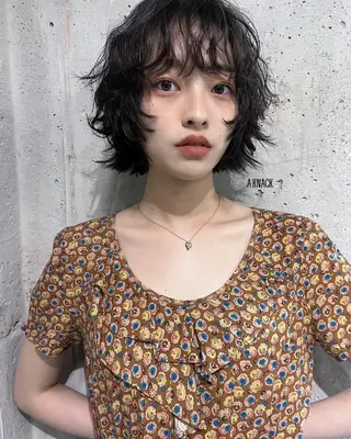 ショート パーマ 🌀韓国Bobpe rm🌀7/24🙆のヘアスタイル