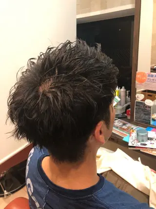 ショート パーマ メンズ 💈大人の渋髪💈 店長　大橋侑弥のヘアスタイル