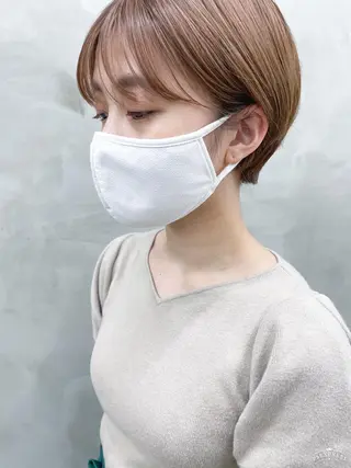 ショート nuu所属・💜ショート💜 ウルフ、ボブ二色亜美のヘアスタイル