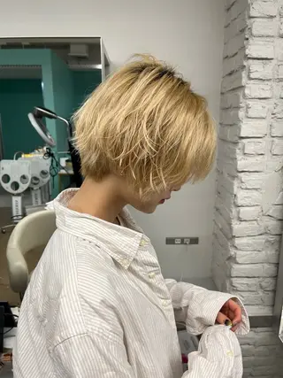 ショート RU10©️所属・透明感カラー/大阪 Rieのヘアスタイル