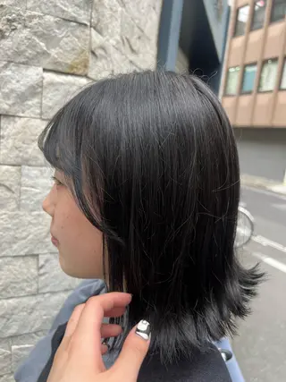 カラー レイヤー／ボブ ケアカラー/ヒナノのヘアスタイル