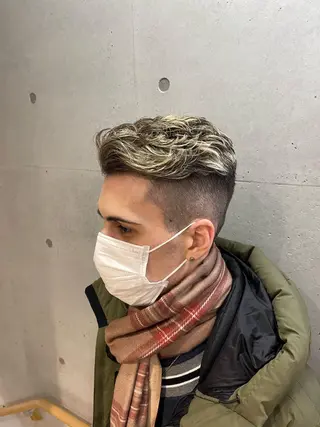 ショート カラー パーマ メンズ 🔥メンズ超特化🔥 青木海斗のヘアスタイル