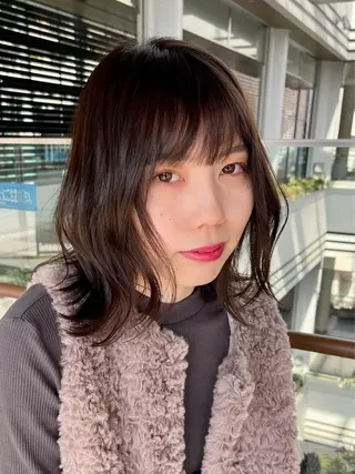 ミディアム 園田 渉 ◤SHIKIO◢のヘアスタイル