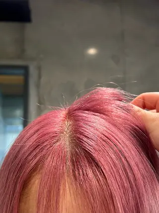 ロング ぱつっとボブ/Wカラ ー/ことこ🍒のヘアスタイル