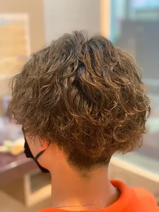 パーマ メンズ 大島 裕也のヘアスタイル