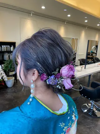 ヘアアレンジ 𝙃𝘼𝙍𝙐🎀 韓国×エクステのヘアスタイル