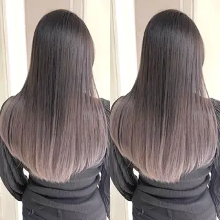 ロング カラー ブリーチ無しダブル カラー🦕まどかのヘアスタイル