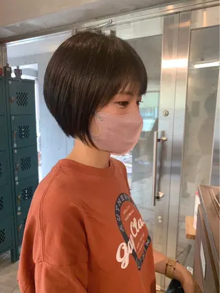 ショート 土田かほ/本日🈳 透明感カラー🍃のヘアスタイル