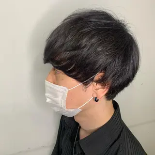 カラー メンズ AMI ウルフパーマ/メンズのヘアスタイル