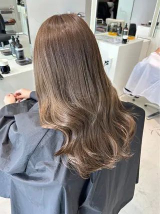 ロング レイヤー/ハイトーン ◎三好悠生のヘアスタイル