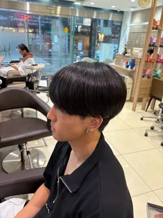 ショート メンズ SENA 再現性 パーマと縮毛矯正のヘアスタイル