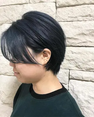 ショート カラー ヘアアレンジ メンズ キッズ ネイル マツエク・マツパ GO TODAY SHAiRE SALON所属・透明感カラー🤎 ゆりのヘアスタイル
