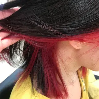 ミディアム 暖色系カラー❤️櫻井 亜美のヘアスタイル