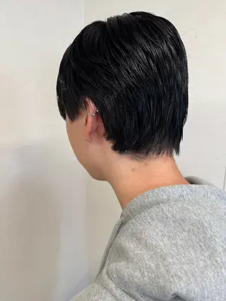 ショート メンズ パーマ/ハイトーン /吉田眞のヘアスタイル