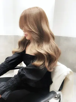 ロング カラー ヘアアレンジ SALOWIN原宿ash店所属・理想のハイトーンへ 🌙サイダサキのヘアスタイル