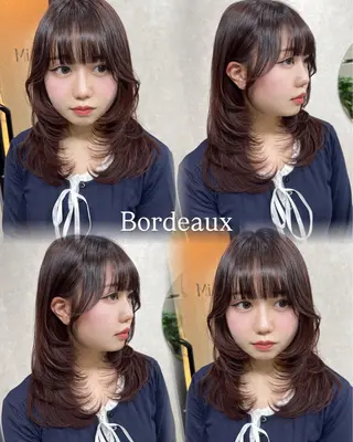 ミディアム maya レイヤーカットのヘアスタイル