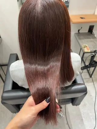 ロング カラー 谷 里美のヘアスタイル
