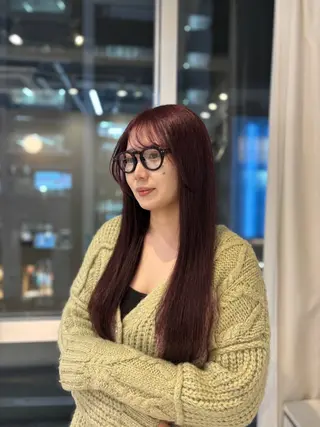 ロング 似合わせレイヤー🪽 グレージュ🪽のあのヘアスタイル