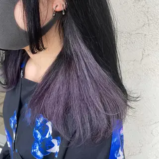 セミロング しもかわ かほのヘアスタイル